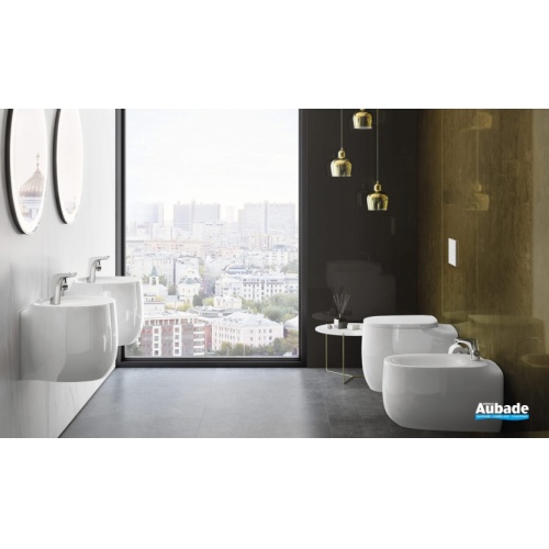 Demi-lavabo mural BEYOND en FineCeramic Onyx 8788-collection-roca-beyond-1-2018