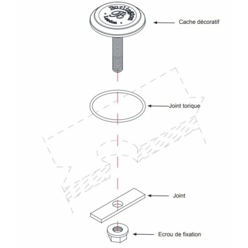 Bouchon Burlington pour trou taraudé A49 CHR Schéma