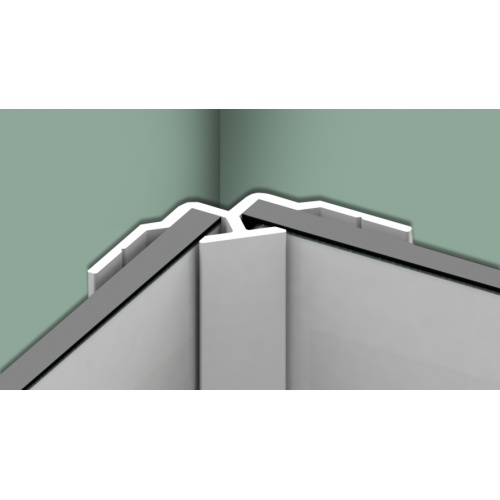 Profilé en L pour montage en angle pour panneaux muraux KINEWALL - H202cm - Noir Intense Grainé kinewall_design_profile-L