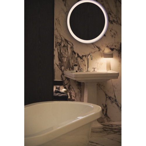 Lavabo mural rétro CALLA 71.5 cm - 3 trous de robinetterie CALLA E222301 (12)