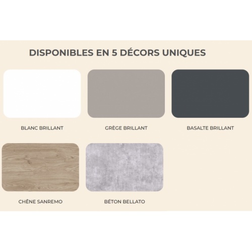 Meuble CONFORT adapté aux PMR - 60 cm Chêne Sanremo Coloris CONFORT