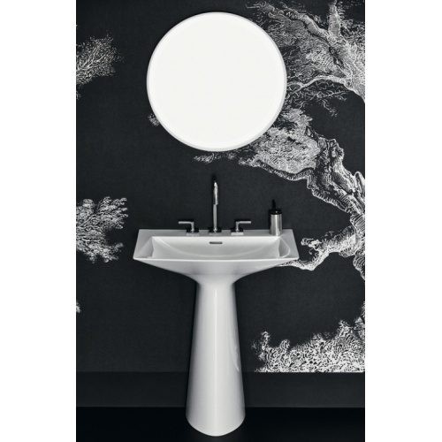 Lavabo monobloc TIPO-Z Blanc brillant - 3 trous de robinetterie TIPO-Z Blanc_1