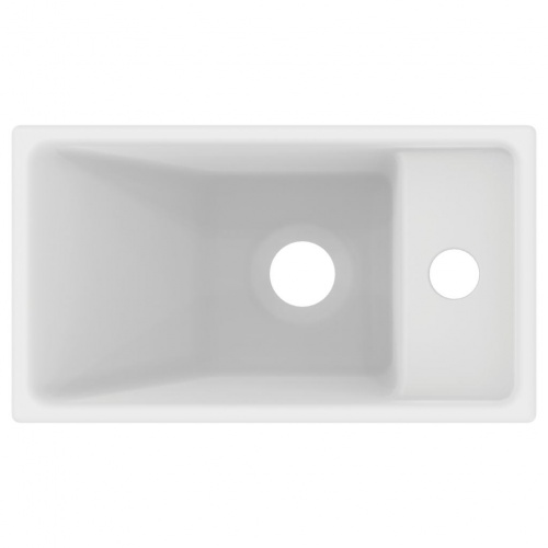 Lave-mains I LIFE S Blanc brillant - Version Droite E211201-Droite (4)