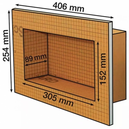 Niche prête à carreler Schlüter KERDI-BOARD-N 305x152 mm KB12N305152A_1