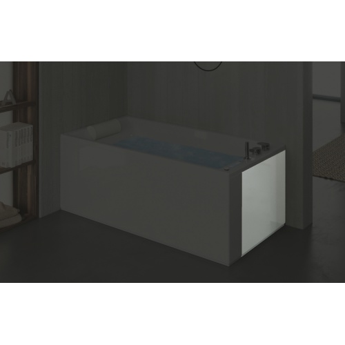 Tablier de retour en acrylique Blanc Brillant - L70 cm