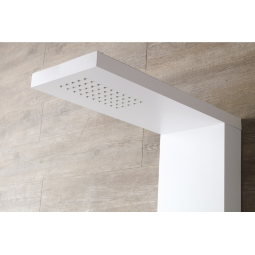 Colonne de douche AQUASTYLE Blanc Mat Zoom douche pluie Aquastyle blanche