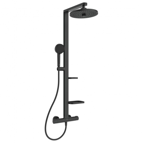 Colonne de douche thermostatique ALU+ Noir Mat BD583XG (1)