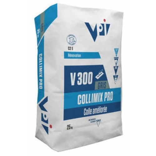 Colle à carrelage COLLIMIX PRO V300 Gris - 25kg