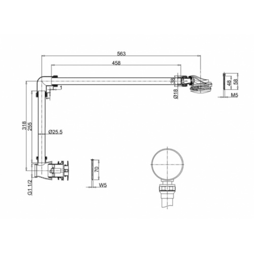 Vidage de baignoire clic-clac CLEARWATER CW6 cw6 SCH2M