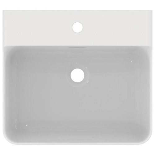 Lavabo en grès fin CONCA rectifié 50x45cm Blanc brillant Conca-T3812 (5)