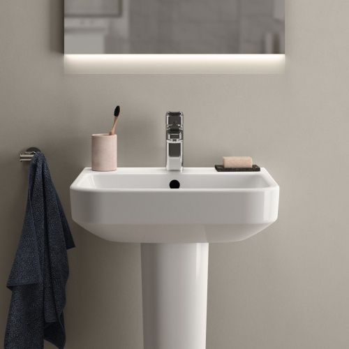 Lavabo suspendu I.LIFE B Blanc - 50 cm T460901 (3)