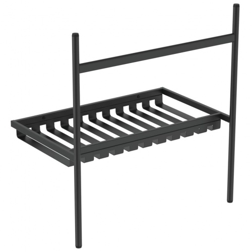Piétement métallique pour lavabo-plan Noir Mat - 80 cm E2533 (1)