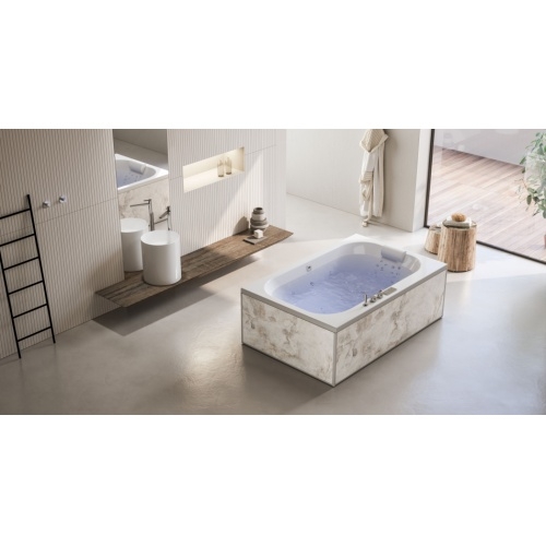 Tablier de façade DESIGN 170 cm - Bois Clair Bossanova SAP_albatre