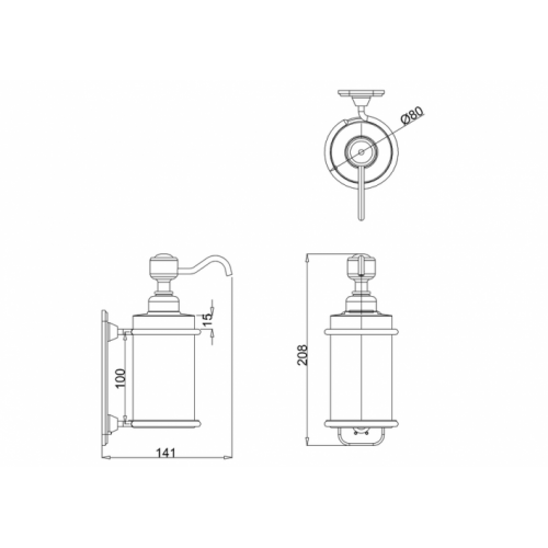 Distributeur individuel de savon - Gold/Blanc A19