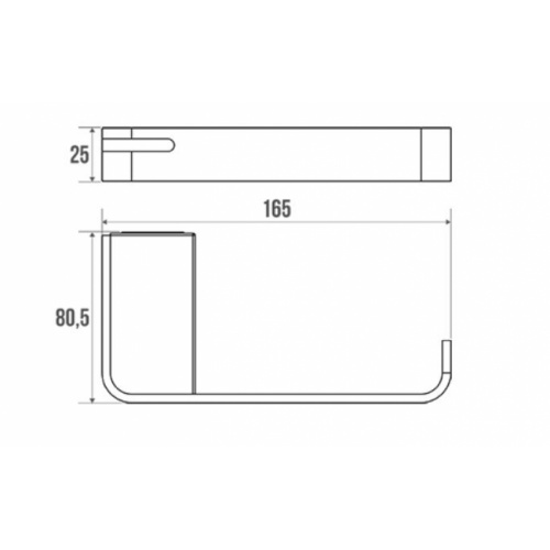 Distributeur papier WC ALUR Gris mat 400913 Schéma