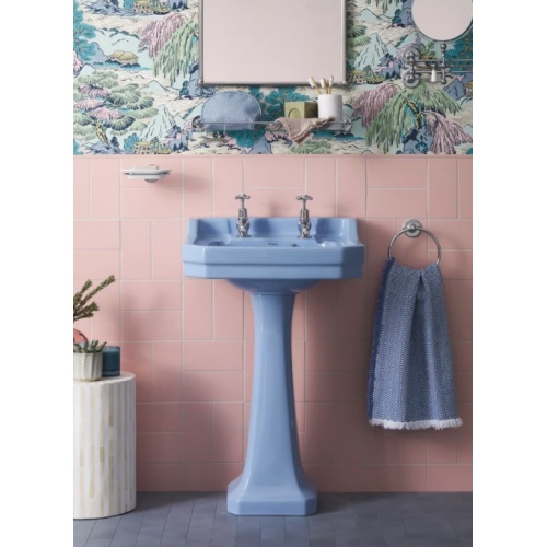 Vasque ENCHANTED BLUE Burlington Edourdian 56 cm - 2 trous Enchanted Blue_3