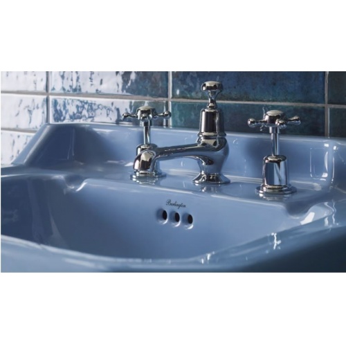 Vasque ENCHANTED BLUE Burlington Edourdian 61 cm - 2 trous Enchanted Blue