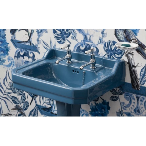 Vasque ALASKA BLUE Burlington Edourdian 61 cm - 2 trous burlington-lavabo-retro-bespoke-Alaska-Blue_2