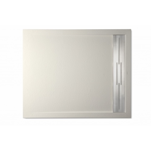 Receveur de douche écoulement linéaire Andromède Beige 70x80 andromeda-stone-nox-100x80-be-cen