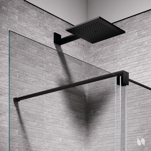 Paroi de douche coulissante H STYLE Noir - Droite - 160cm H STYLE (2)