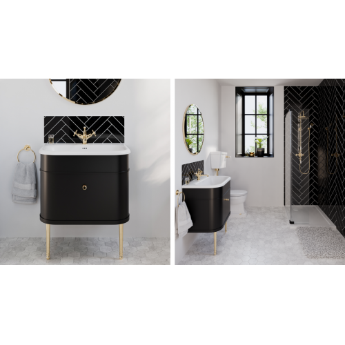 Paire de pieds CHALFONT Or chalfont-black-bathroom-scheme