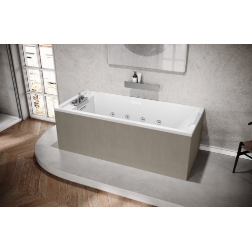 Baignoire balnéo SENSE 4 2.0 Whirlpool+Désinfections - Blanc Brill - 180x80cm