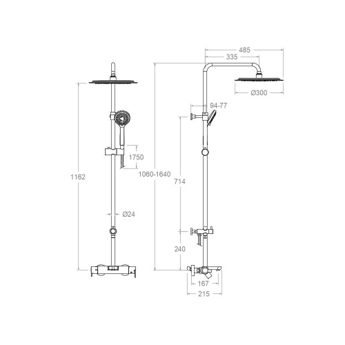 Colonne bain/douche BLAUTHERM Chromé 94C303904_1