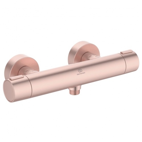 Mitigeur de douche thermostatique ALU+ Rose brossé