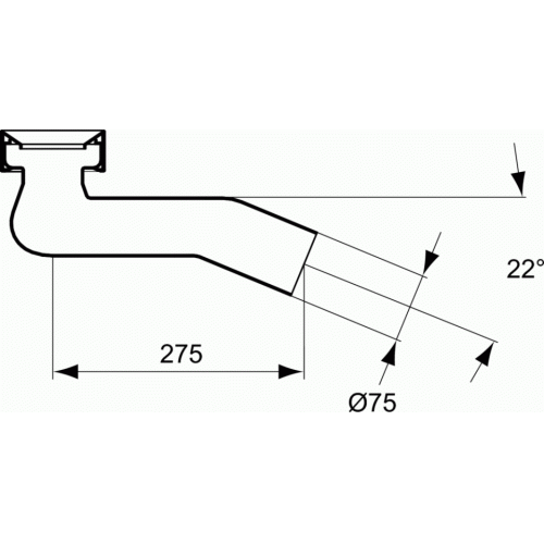 Tubulure plastique pour pack WC ASPIRAMBO Porcher_D5994