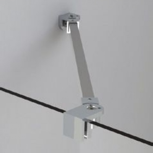 Barre de renfort articulée chromée - 100 cm maxi