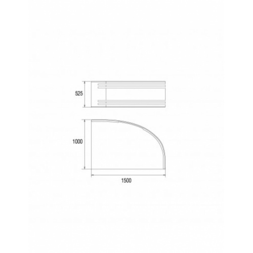 Tablier d'angle pour baignoire ARCHIPEL 674820 001 87 Schéma