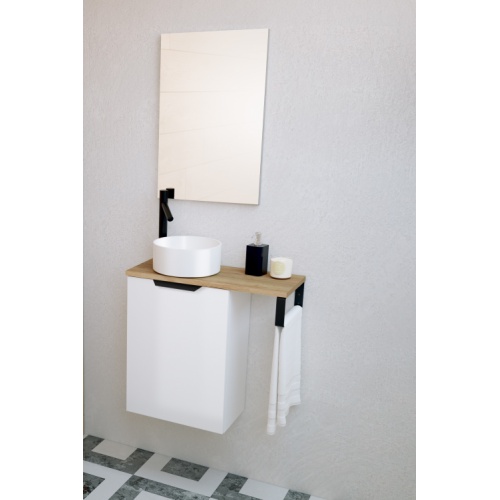Vasque lave-mains TISMA Blanc Brillant Ø25 plan-bois-architect