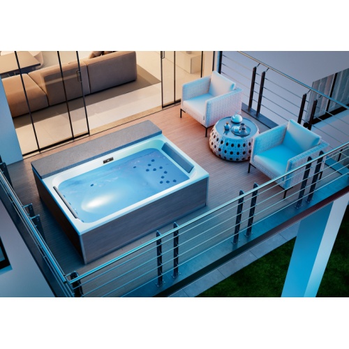 MAGIC SPA+ 2 places - Tête à Droite - Tablier Bois Foncé