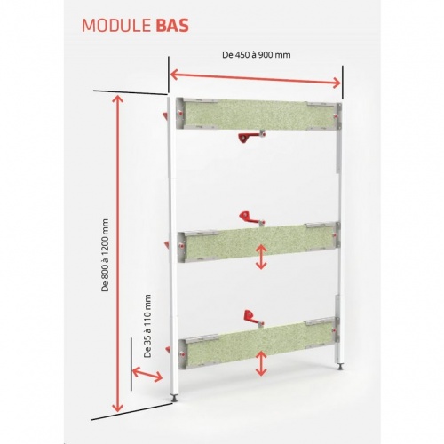 Châssis de coffrage bas MODULOFAST - Module bas Modulofast Module Bas