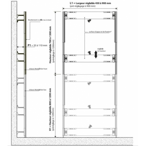 Châssis de coffrage haut MODULOFAST - Module Haut Modulofast_Module Haut