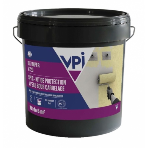 Kit d'imperméabilisation V720 sous carrelage pour locaux humides 6m²