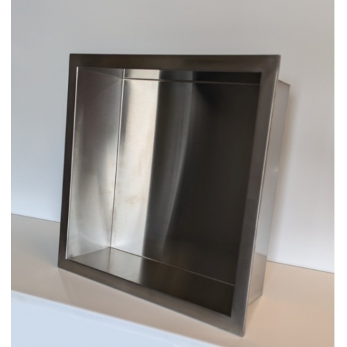 Niche murale à encastrée Inox Brossé - 30x30cm