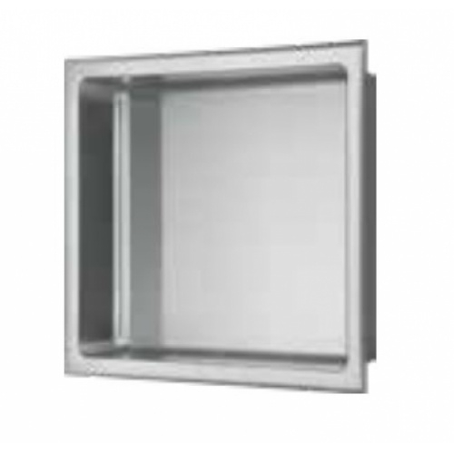 Niche murale à encastrée Inox Brossé - 30x30cm NS-1212 Chromé