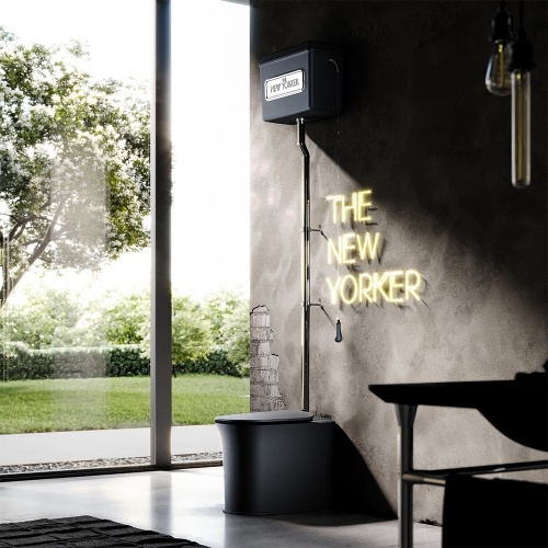 WC NEW YORKER réservoir haut Noir Mat