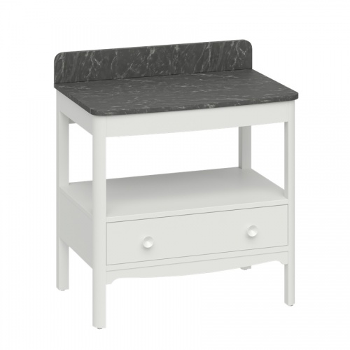 Meuble sous-vasque GUILD Blanc (Sans vasque) - 85cm GU8500xxx GUILD Blanc + Marquina