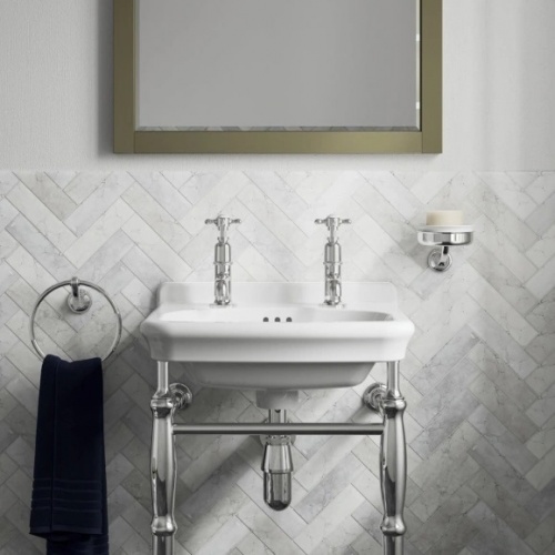 Mélangeur de lavabo rétro GUILD Chromé 2 trous GUILD 450 CHROME 2