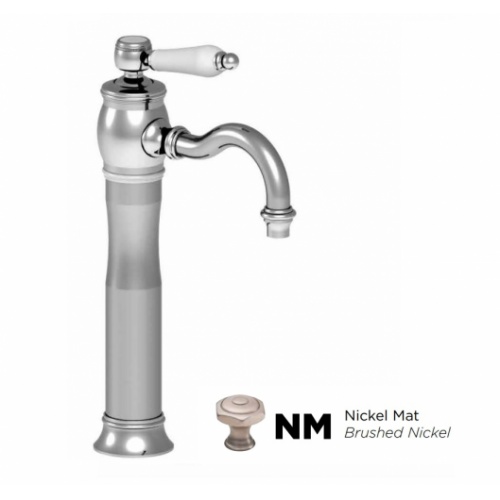 Mitigeur lavabo réhaussé bec Nickel Mat - 01.719 NM