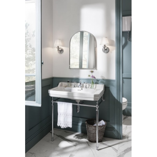 Miroir Arche Chromé period panelled f