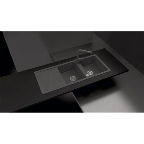 Evier TOLEDO 2 bacs en CRISTADUR Stone evier-tolede-ev21721-stone