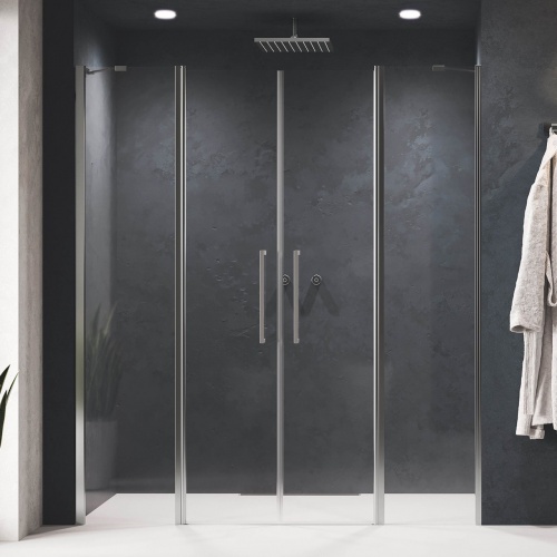 Paroi de douche YOUNG 2A Transparent - Silver - 100cm