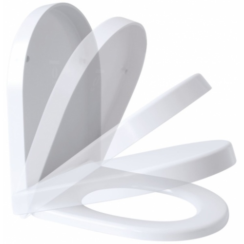 Abattant de WC S3 TYPE Blanc déclipsable et frein de chute* 7GA900101_1