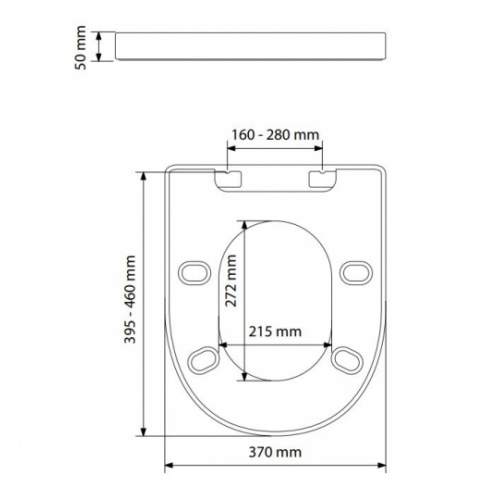 Abattant de WC S3 TYPE Blanc déclipsable et frein de chute* 7GA900101_4