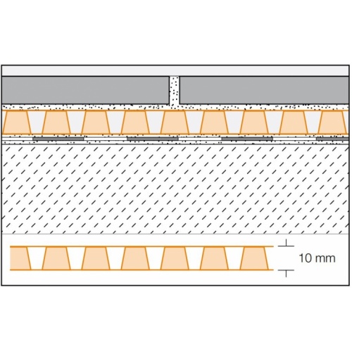 Natte de drainage et découplage Schlüter- DITRA-DRAIN 8 - Rouleau de 12.5m Schlüter-DITRA-DRAIN 8