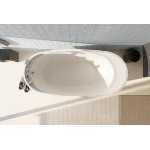 Baignoire ilot autoportante BALI 170x75 cm avec robinetterie intégrée BALI C-3114 (8)