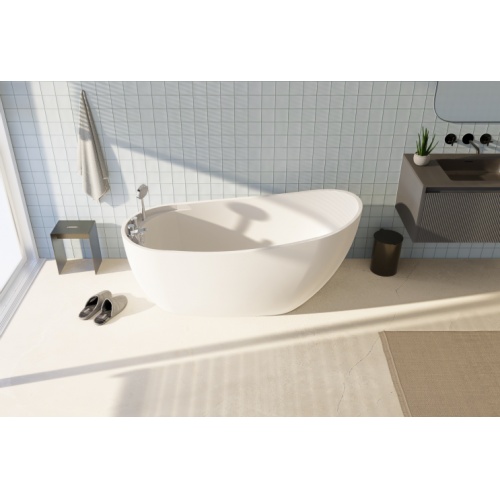 Baignoire ilot autoportante BALI 170x75 cm avec robinetterie intégrée BALI C-3114 (2)